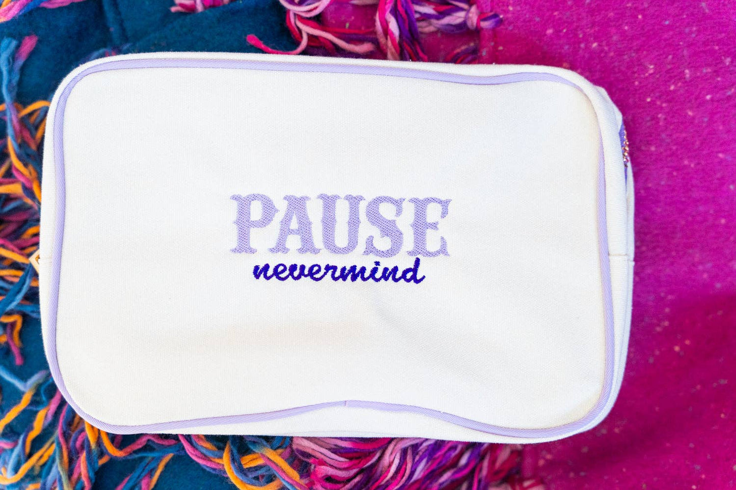 Pause Nevermind Tile Bag