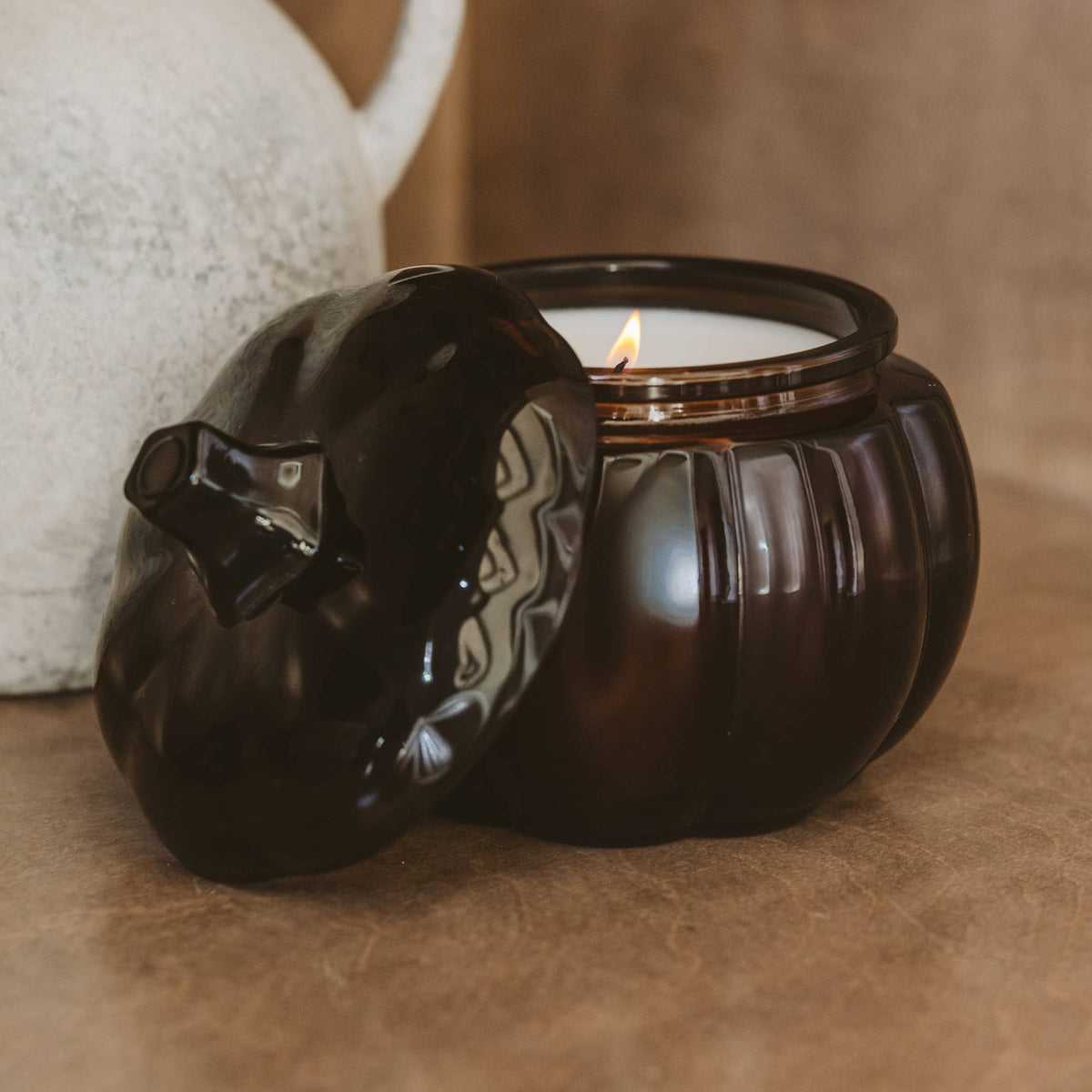 Sweet Water Decor - Hello Fall Soy Candle, 20 oz Pumpkin Jar - Fall Decor