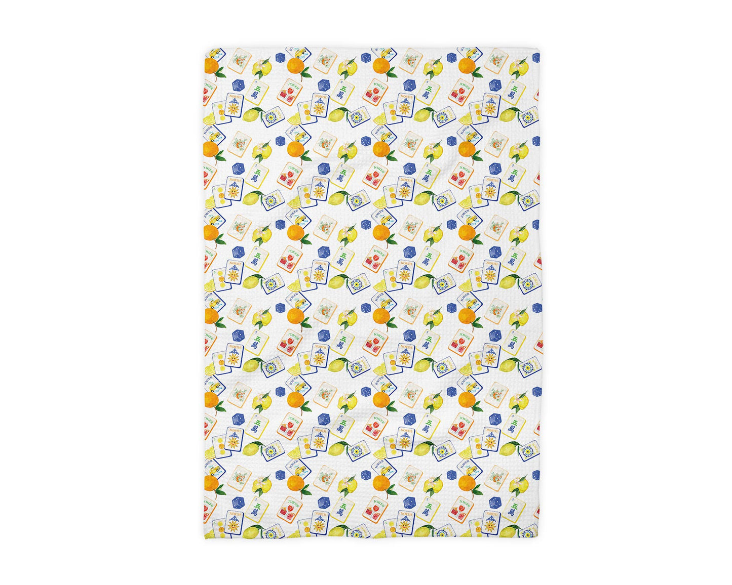 Mahjong Kitchen Towel Lemon Citrus Amalfi Summer Mahj