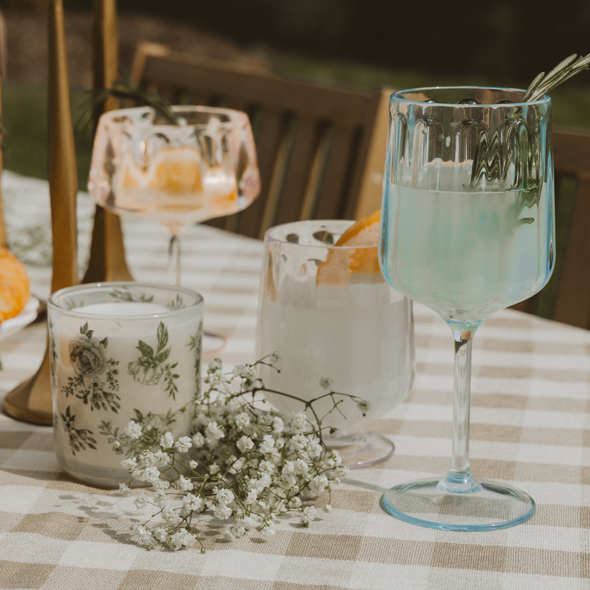 Sweet Water Decor - Outdoor Plastic Coupe Drinkware - Home Decor