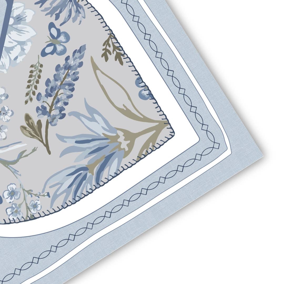Anders Ruff Bluebonnet Trails Mahjong Mat | Texas Floral Boots