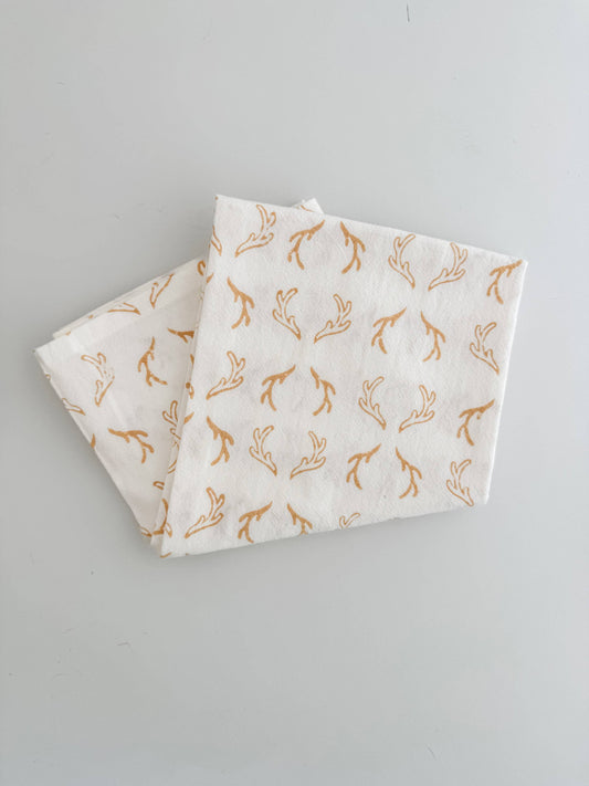 Tea Towel (Ivory) - Antlers, Chai