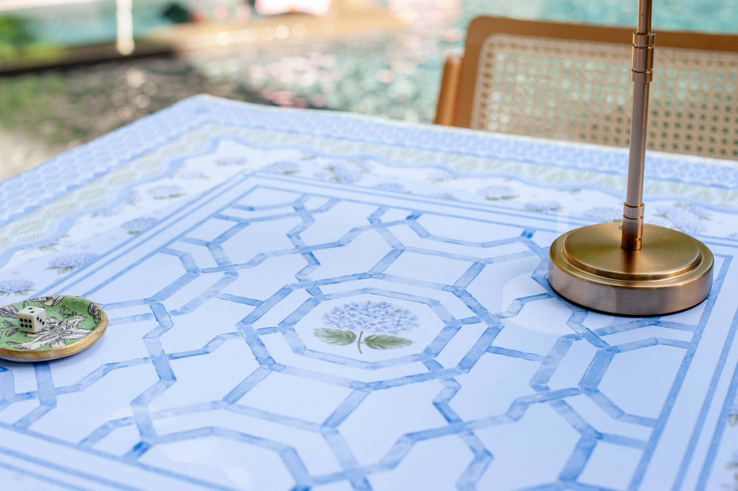 Anders Ruff Hamptons Hydrangea Mahjong Mat