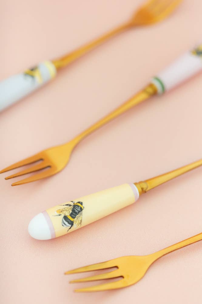 Yvonne Ellen Bees Cake Forks (Set of 4)