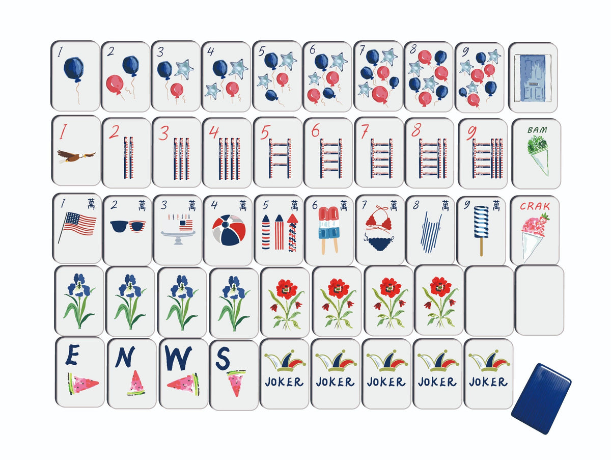 Summer Fun Mahjong Tiles