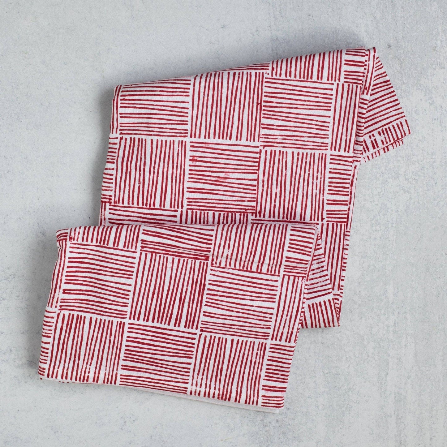 Table Throw - Stripe, Red
