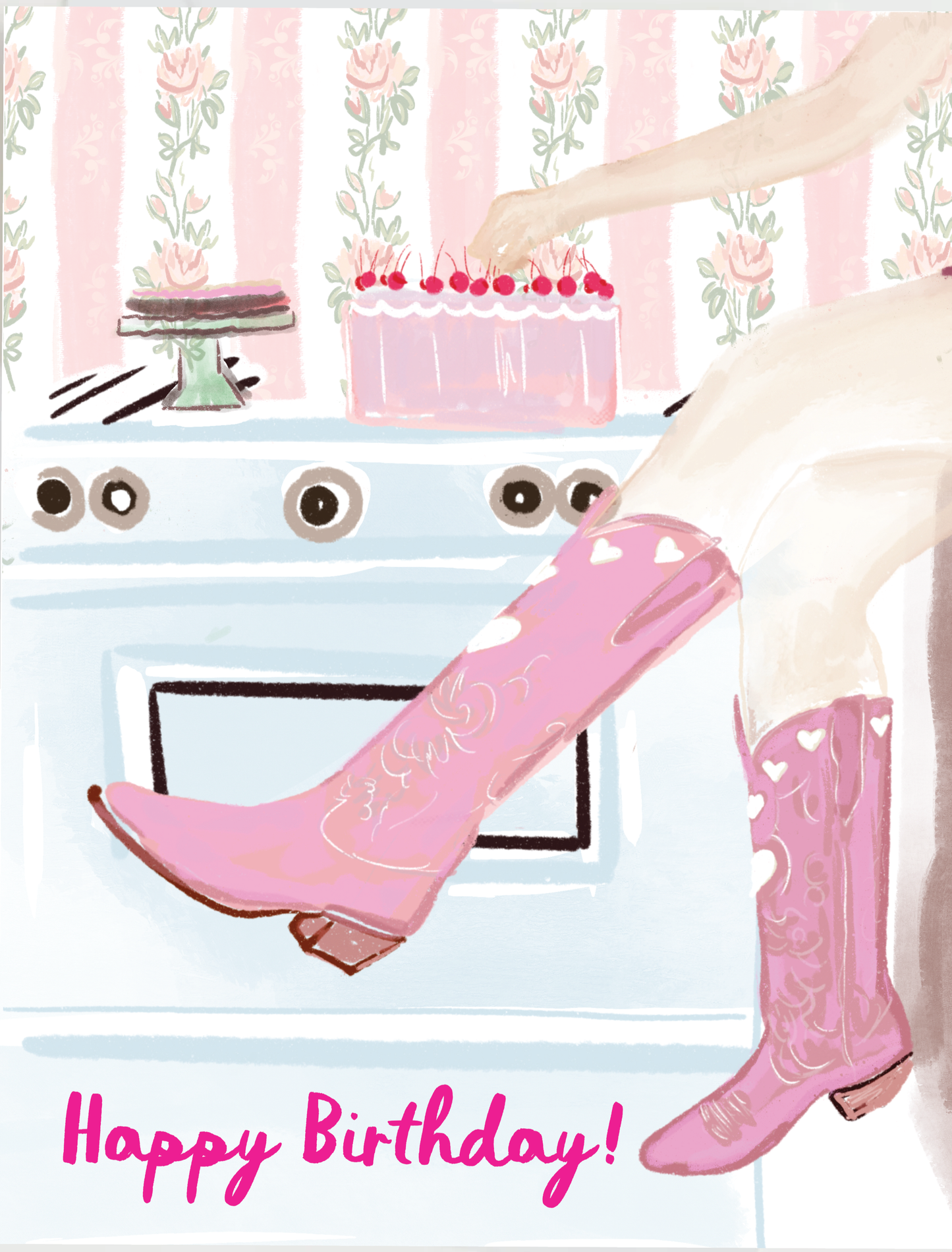 COWGIRL BIRTHDAY -Note Card 