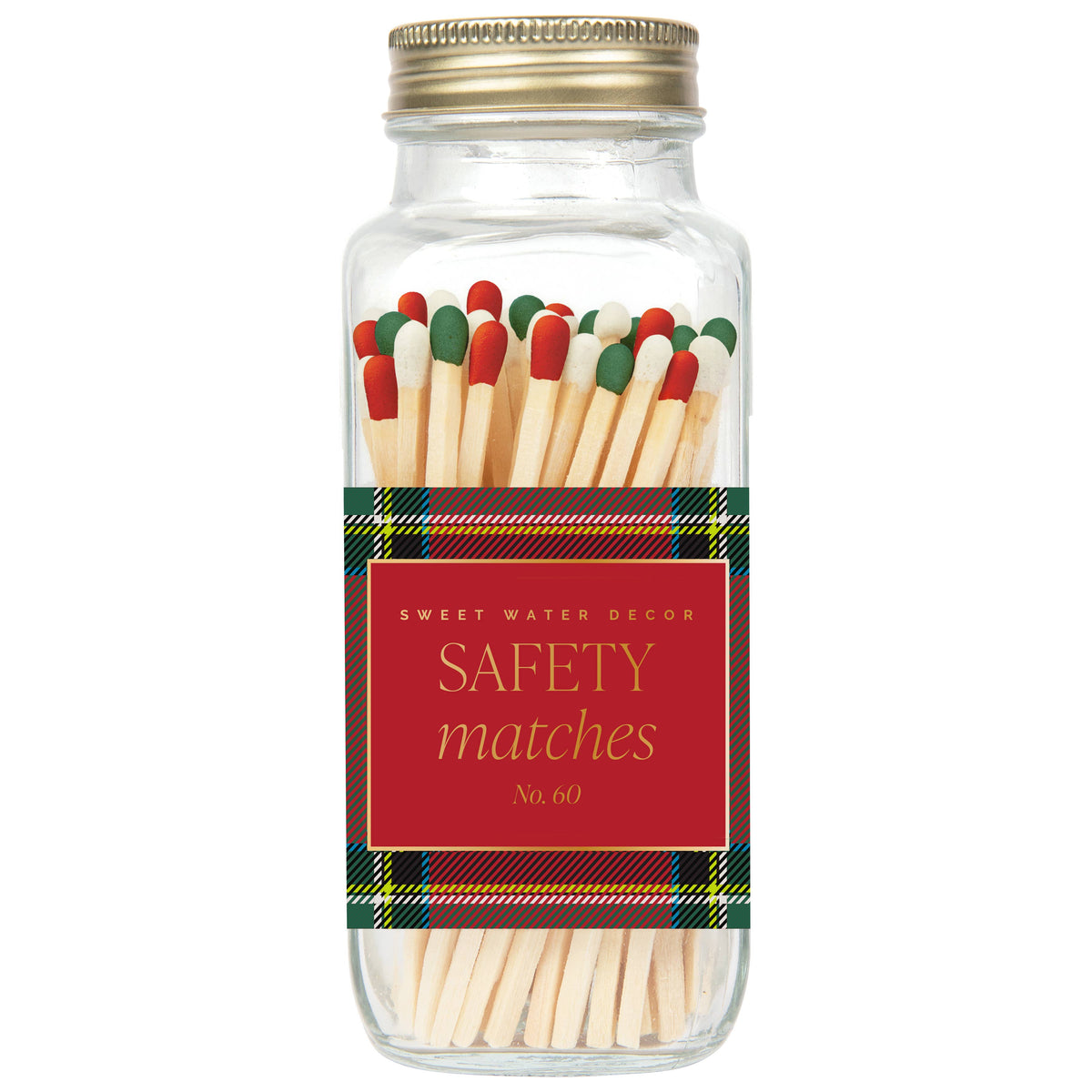 Sweet Water Decor - *NEW* Holiday Safety Matches - 60 Count, Christmas Decor
