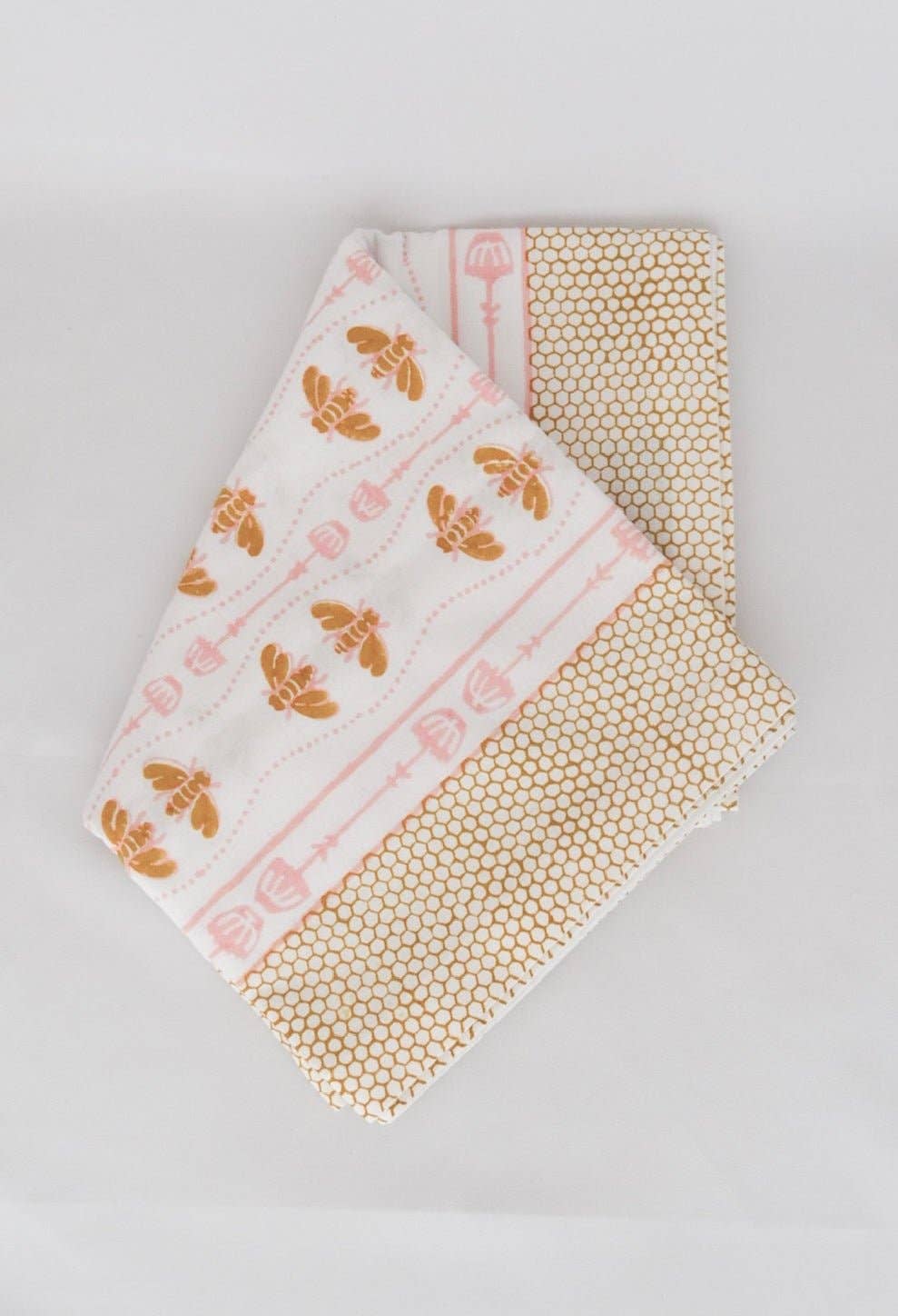 Table Runner - Honeybee - Rose & Mustard