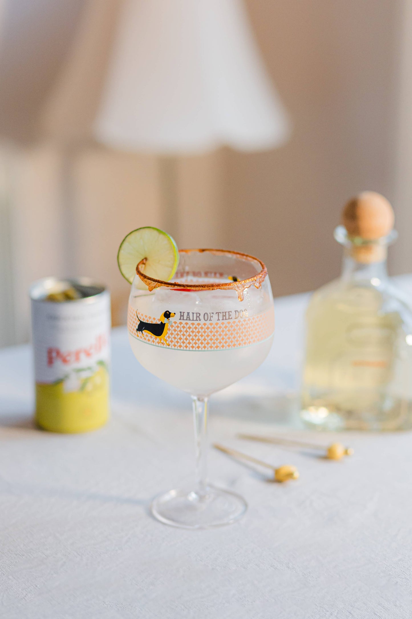 YVONNE ELLEN GIN GLASS SAUSAGE DOGGIE