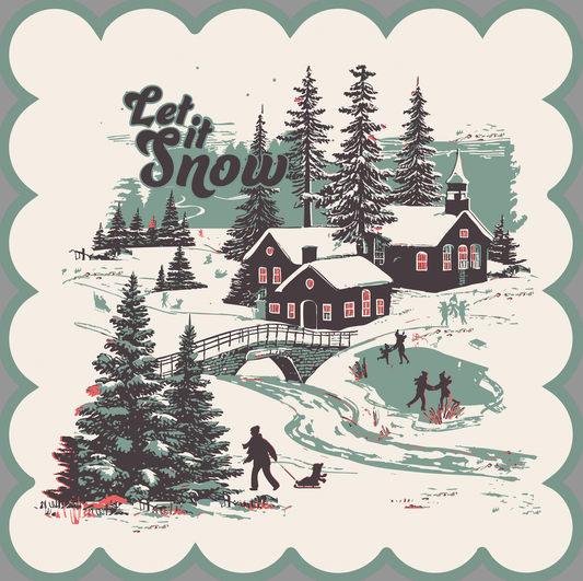 Girl Tribe Co - Let It Snow Mahjong Mat