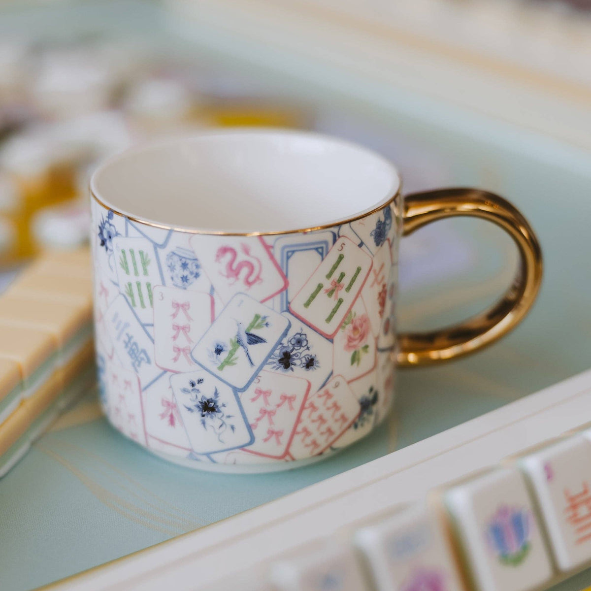 Sweet Water Decor - *NEW* Mahjong Tiles Coffee Mug - Decor & Gifts
