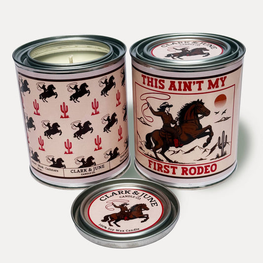 Rodeo Cowgirl Amber - Musk - Cashmere 14oz Candle Western
