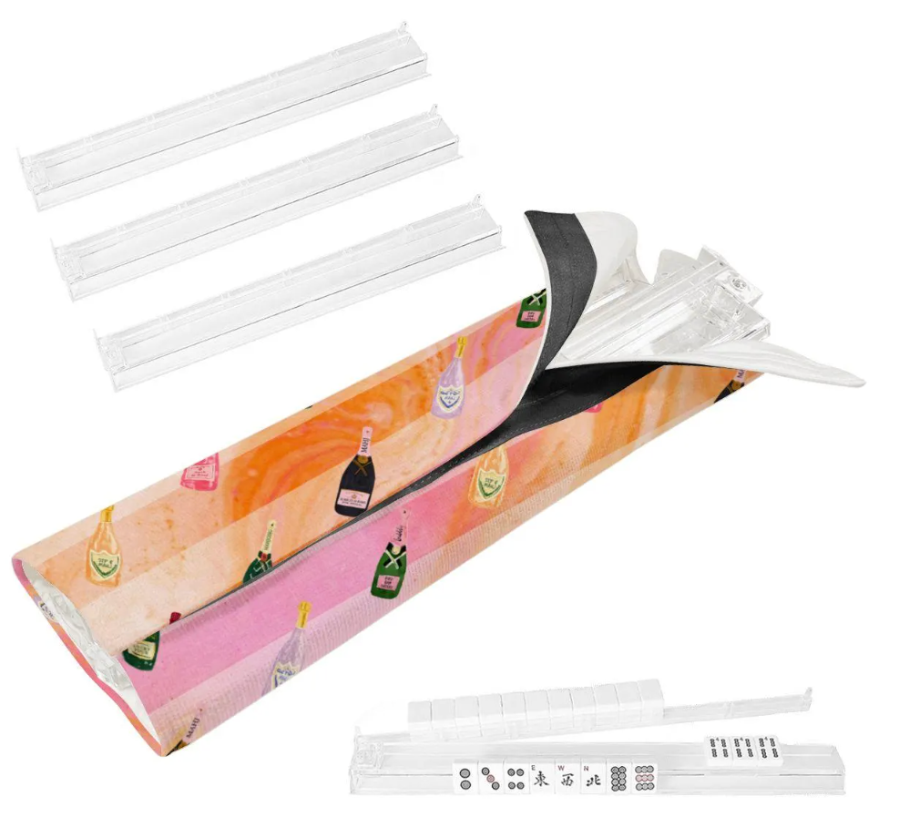 Champagne Mahjong Rack & Pusher Set | Champs & Mahj Collecti