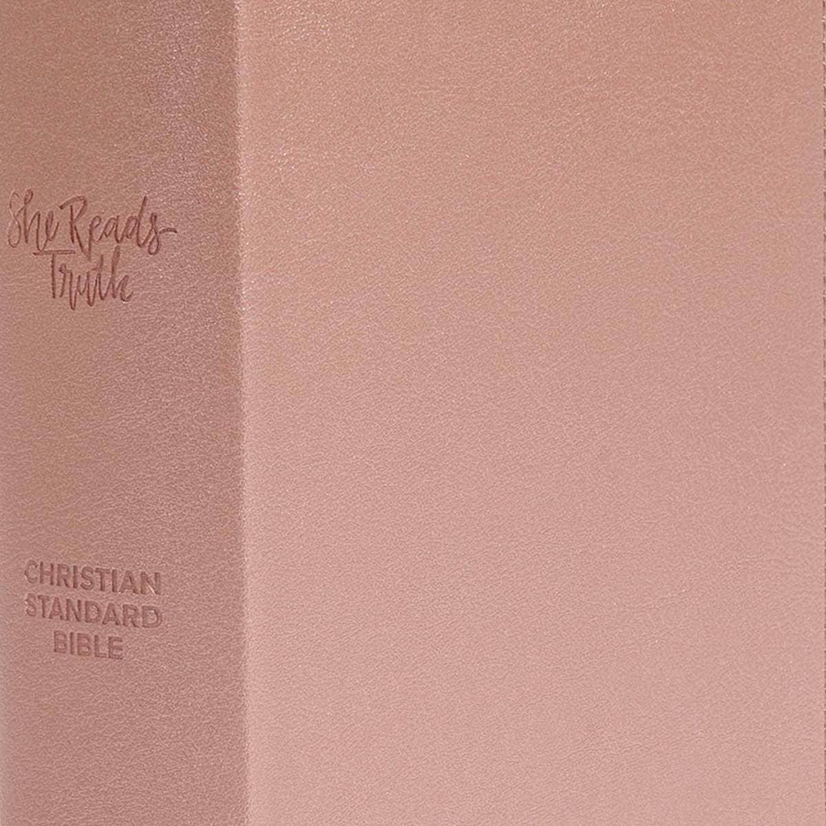 CSB She Reads Truth Bible, Rose Gold LeatherTouch, Indexed