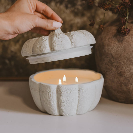 Sweet Water Decor - *NEW* Pumpkin Jar Soy Candle, 13.5 oz - Cashmere and Vanilla