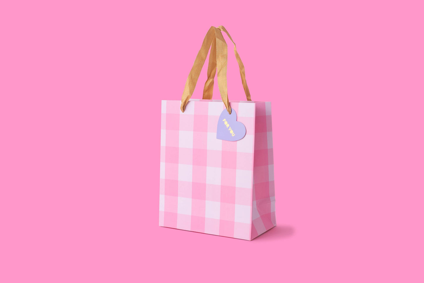 Gift Bags - Pink Gingham - Assorted Sizes