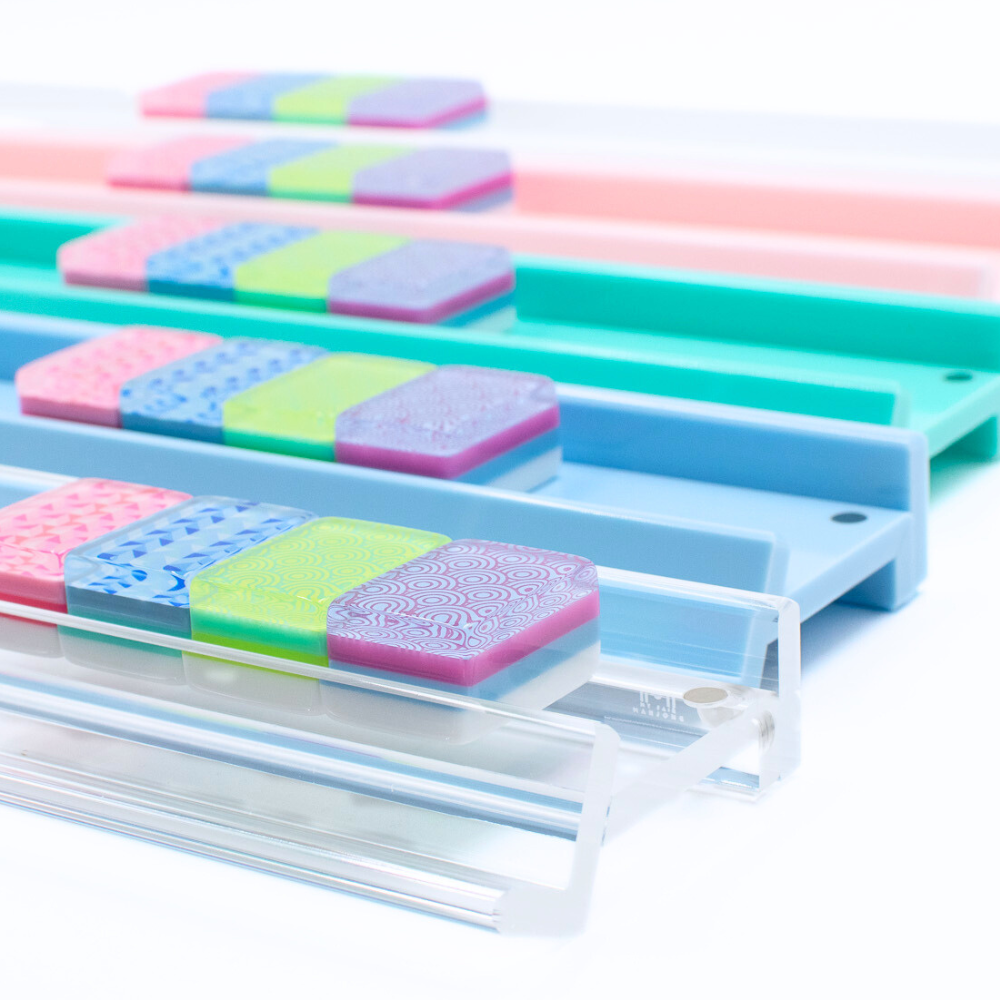 MFM MAHJONG RACKS | Premium Acrylic | 4 Racks + 4 Pushers