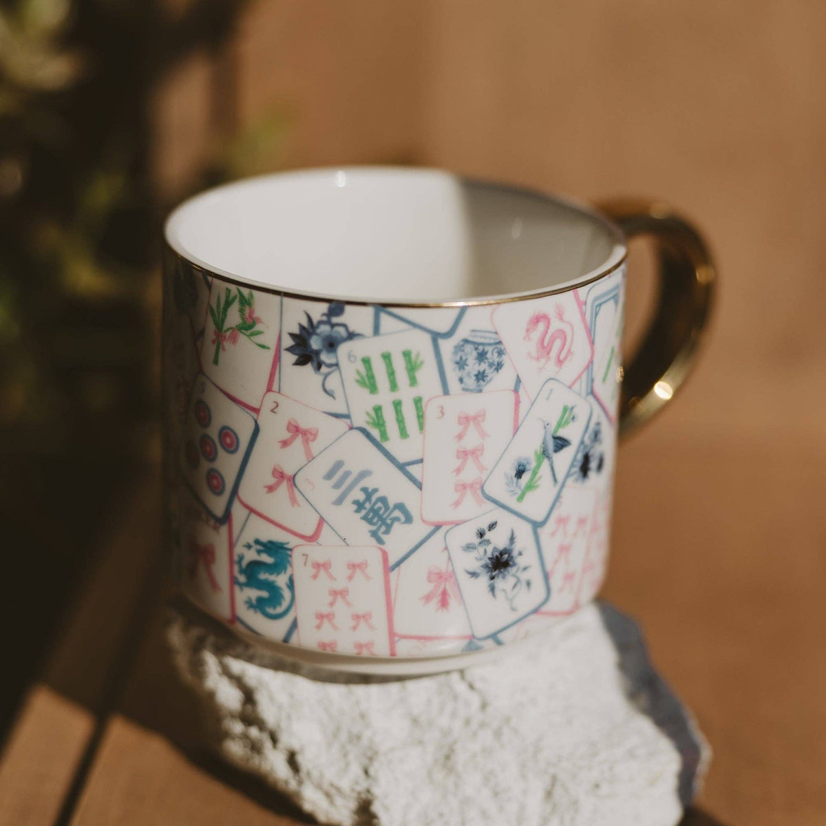 Sweet Water Decor - *NEW* Mahjong Tiles Coffee Mug - Decor & Gifts