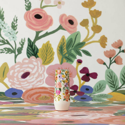 Stemless Flute - 7oz Rifle Paper - Garden Party Cream