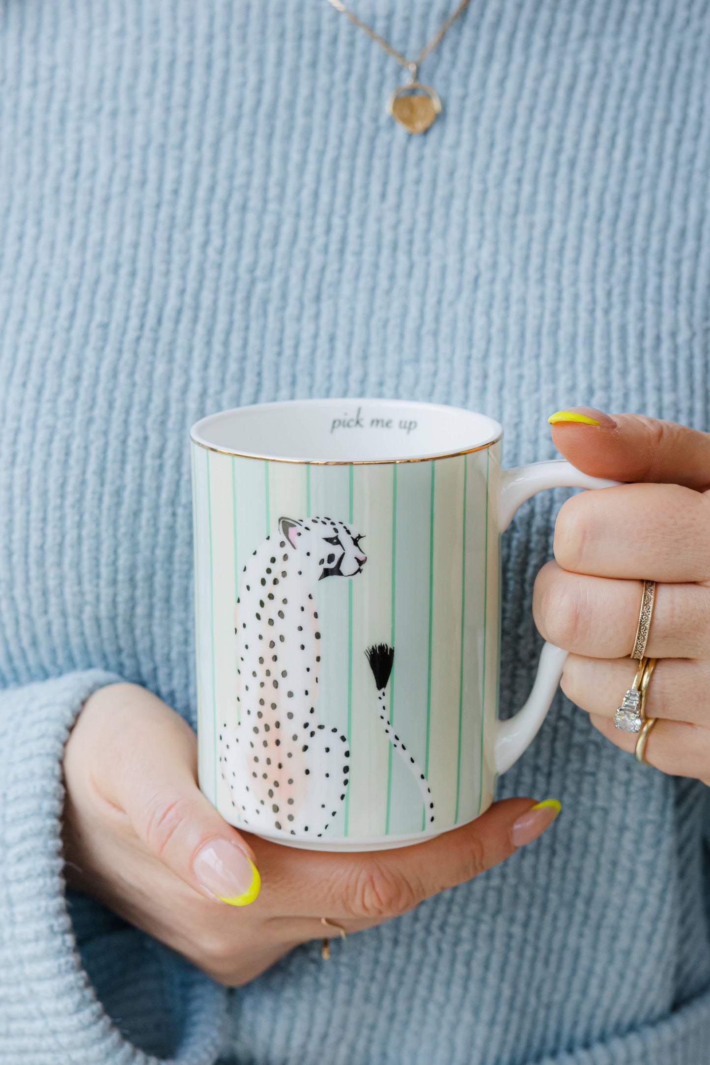 YVONNE ELLEN MEDIUM MUG CHEETAH