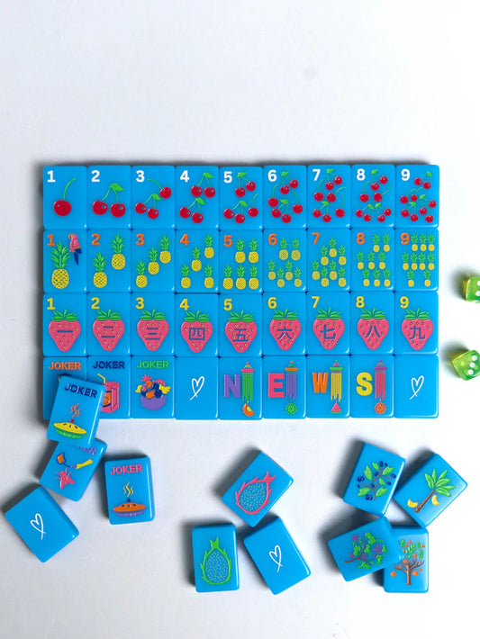 A Beautiful Line: Fruity Mahjong Tiles