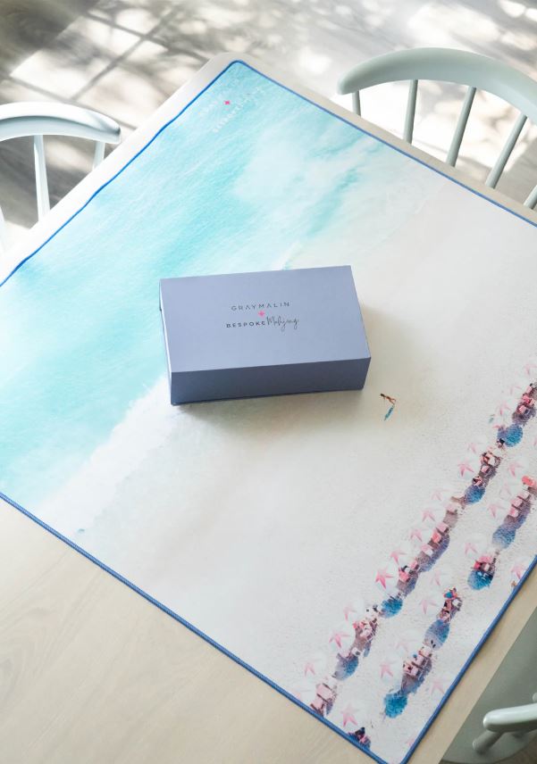 Bespoke Mahjong x Gray Malin | Cabana Blue Tiles
