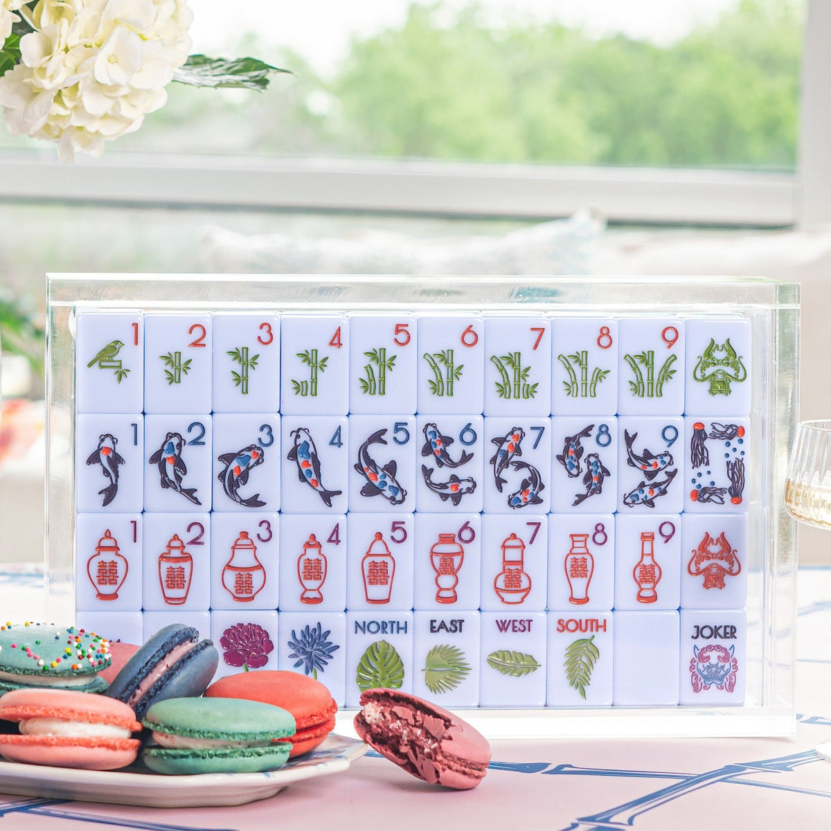 LUCITE MAHJONG TILE DISPLAY BOX