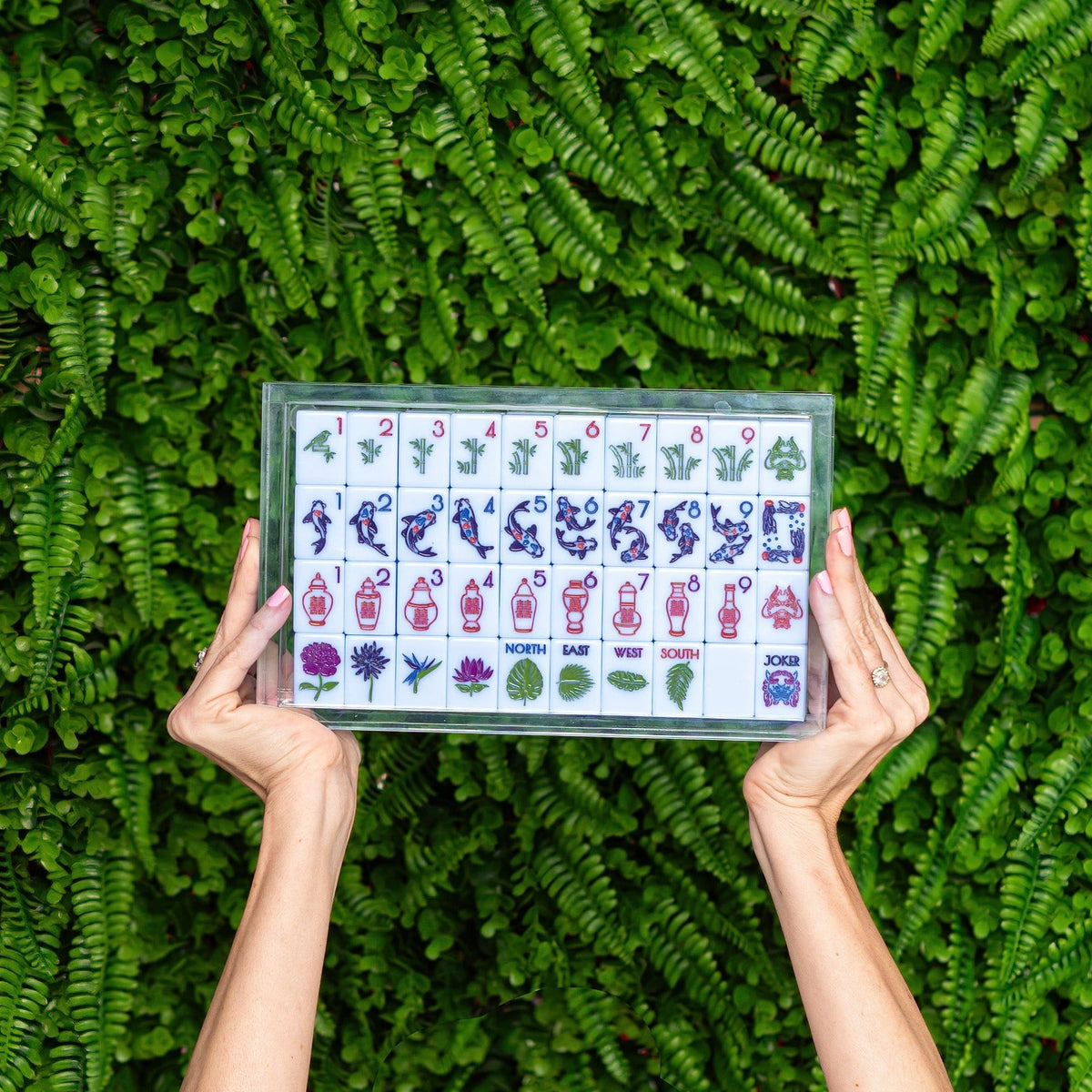 LUCITE MAHJONG TILE DISPLAY BOX