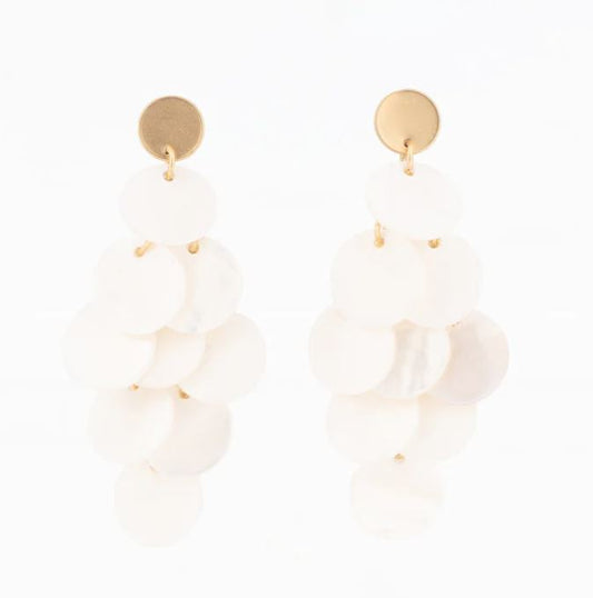 Michelle McDowell Earrings Marina White
