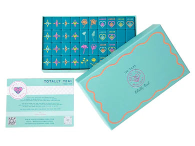 Peace Love Mahjong Totally Teal Tiles