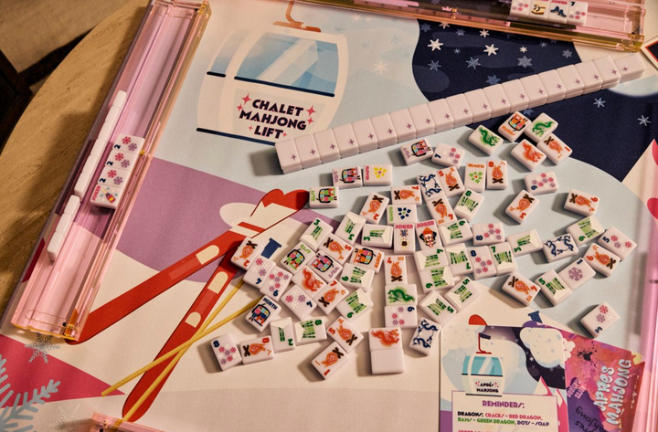 Bespoke Mahjong | Chalet tiles | Frosty Lilac