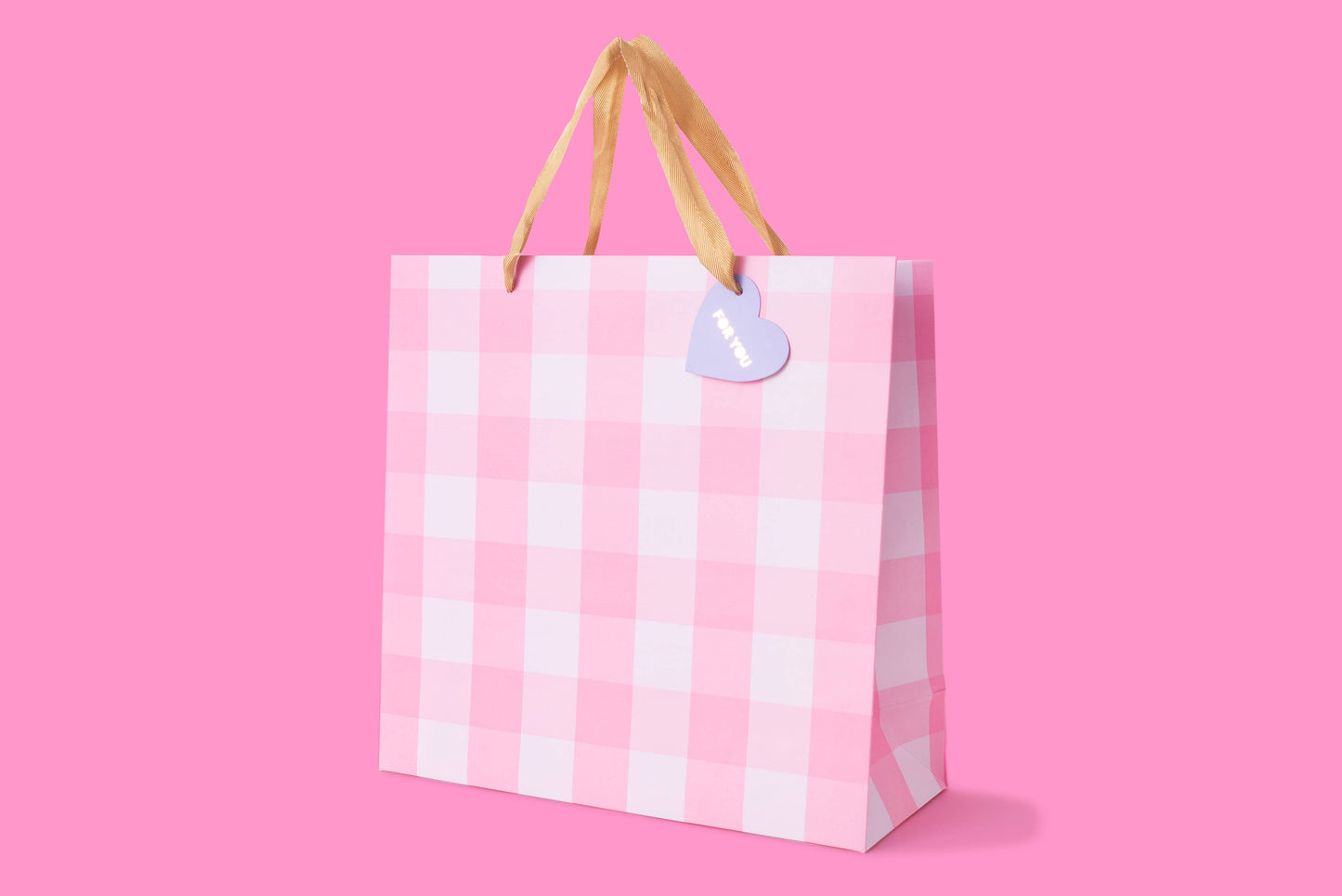 Gift Bags - Pink Gingham - Assorted Sizes