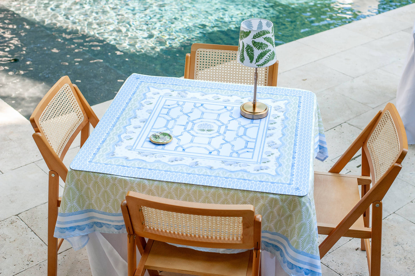 Anders Ruff Hamptons Hydrangea Mahjong Mat