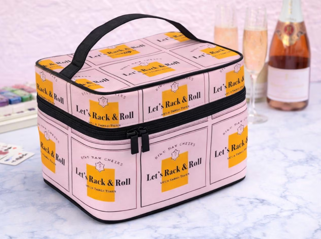 Champagne & Mahj Collection Mahjong Tile Storage Bag Tote