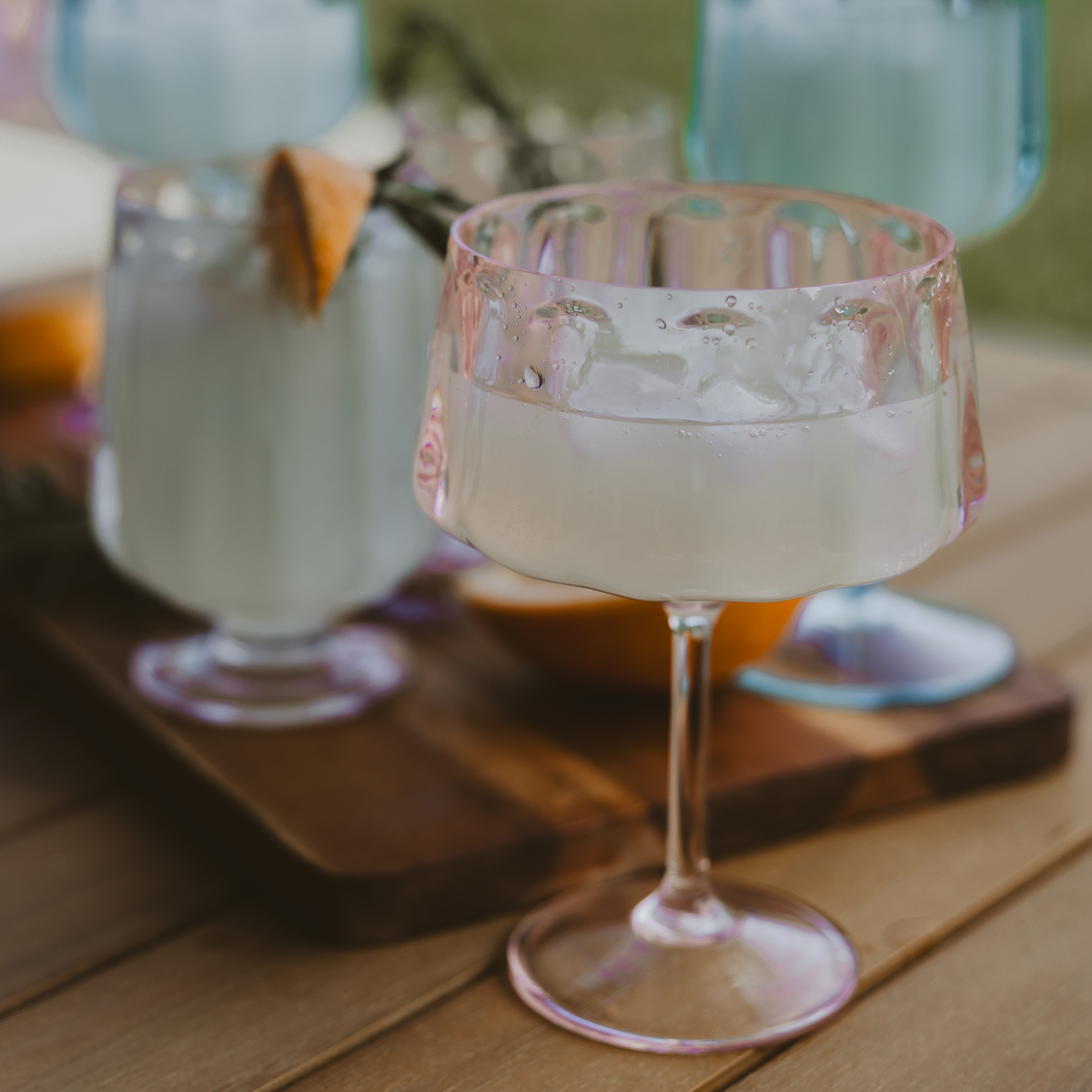 Sweet Water Decor - Outdoor Plastic Coupe Drinkware - Home Decor