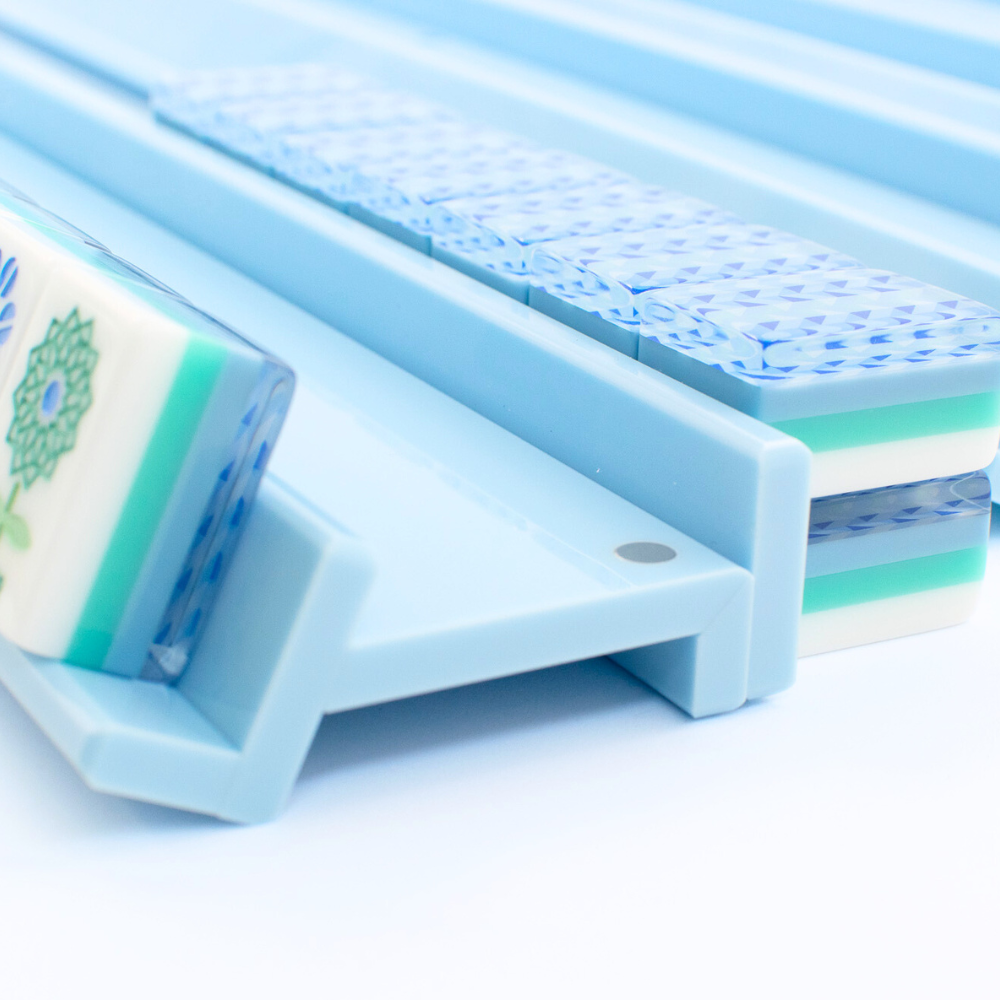MFM MAHJONG RACKS | Premium Acrylic | 4 Racks + 4 Pushers