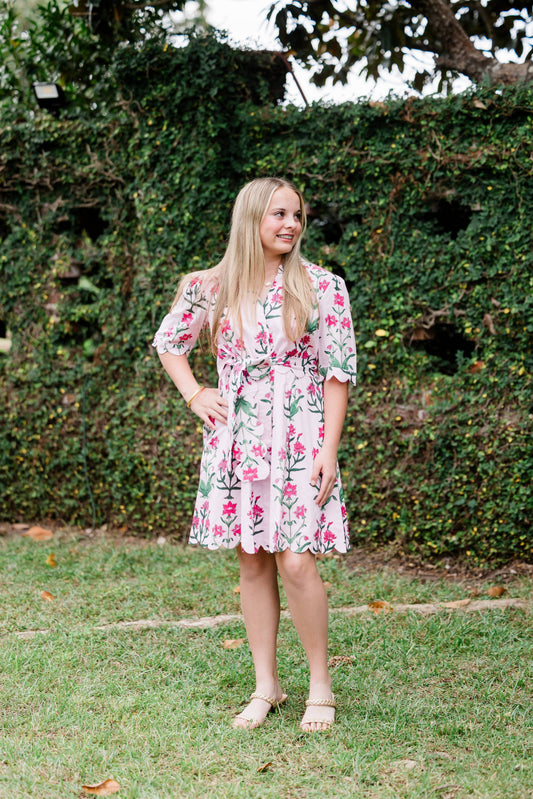 Resort Floral Mini Dress| Rose D' Iris Grace | READY TO SHIP