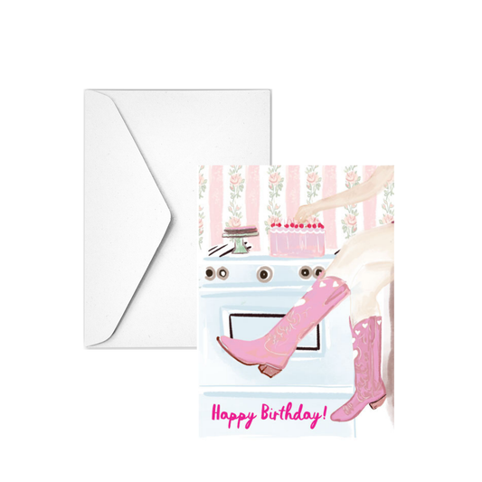 COWGIRL BIRTHDAY -Note Card 