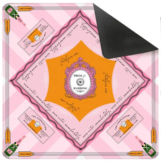 'Press for Mahjong' Mat | Champagne & Mahj Collection Travel