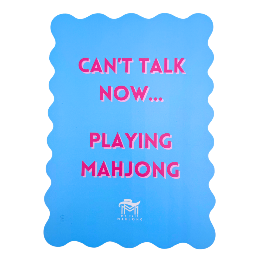 MAHJONG SHUFFLE CARD  |  Scalloped Edges & Bright Colors