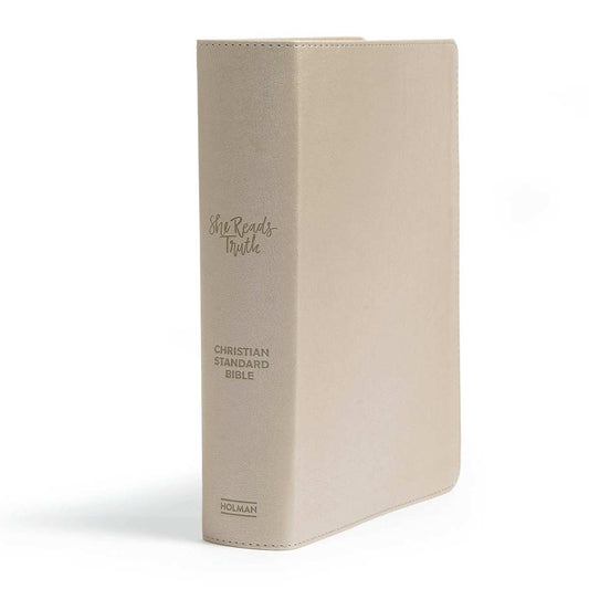 CSB She Reads Truth Bible, Champagne Gold LeatherTouch