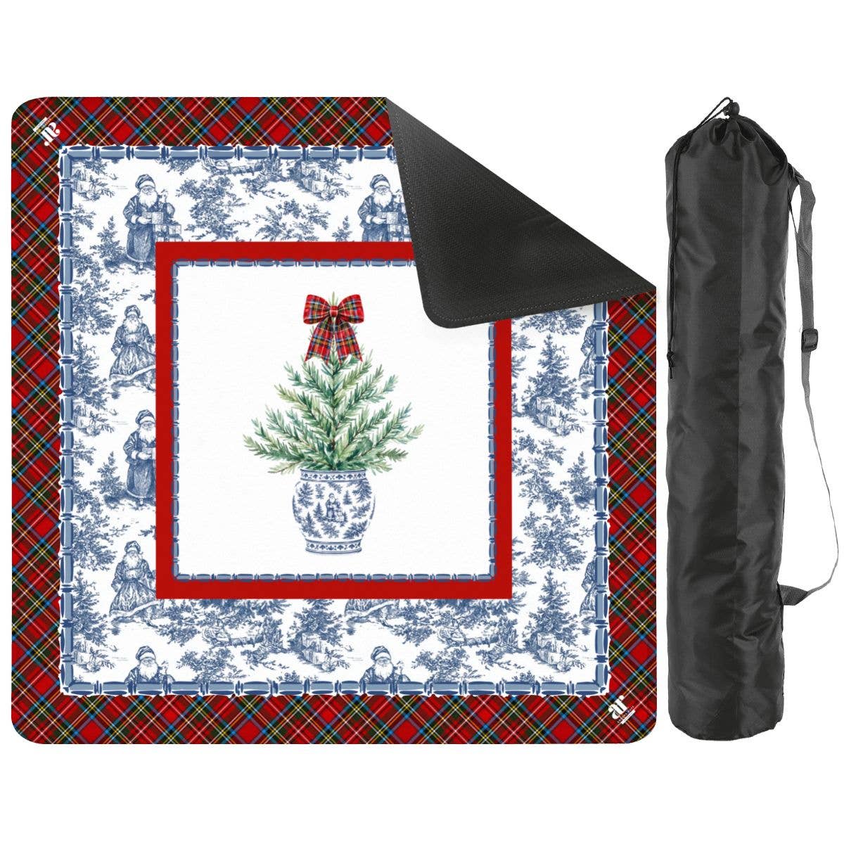Anders Ruff Tartan Toile Noël Mahjong Mat | Holiday Christmas