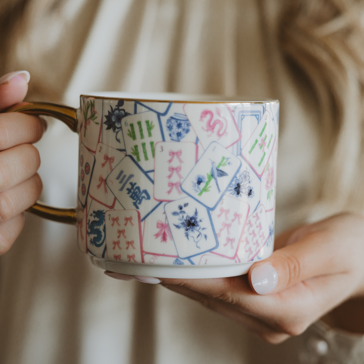 Sweet Water Decor - *NEW* Mahjong Tiles Coffee Mug - Decor & Gifts