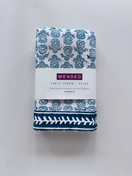 Table Throw - Protea, Saltwater & Midnight