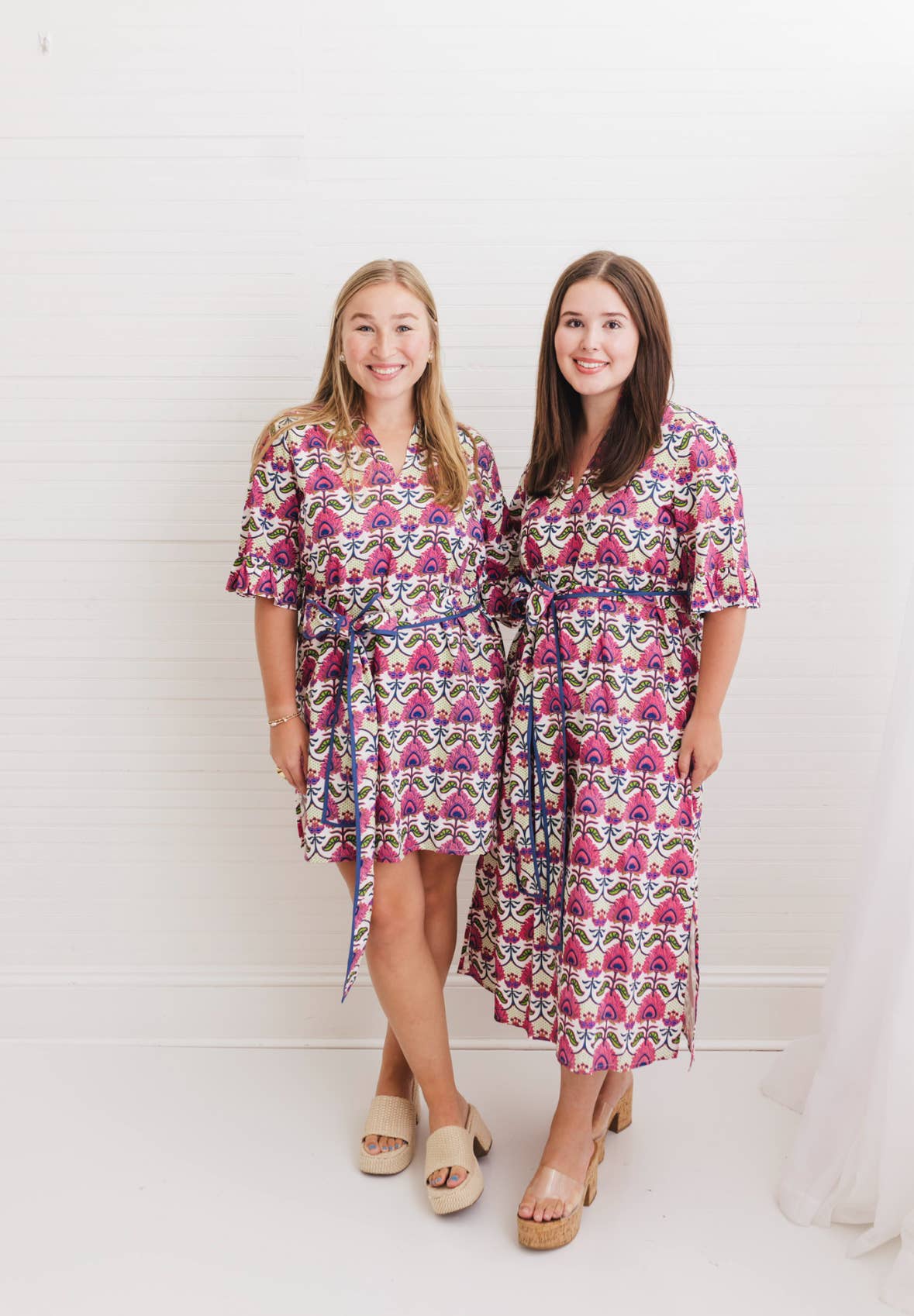 Resort Floral Block Print Maxi Caftan | Primrose Chapel