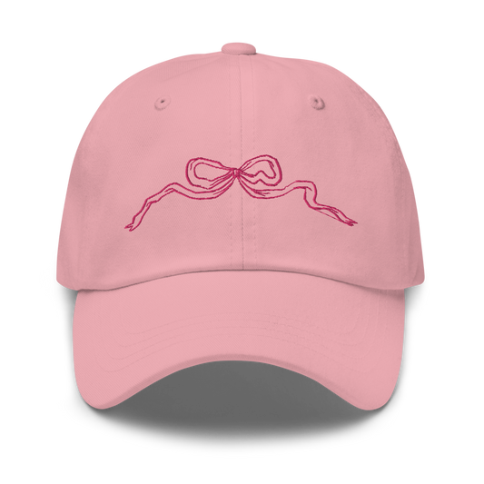 Pink Bow Baseball Hat