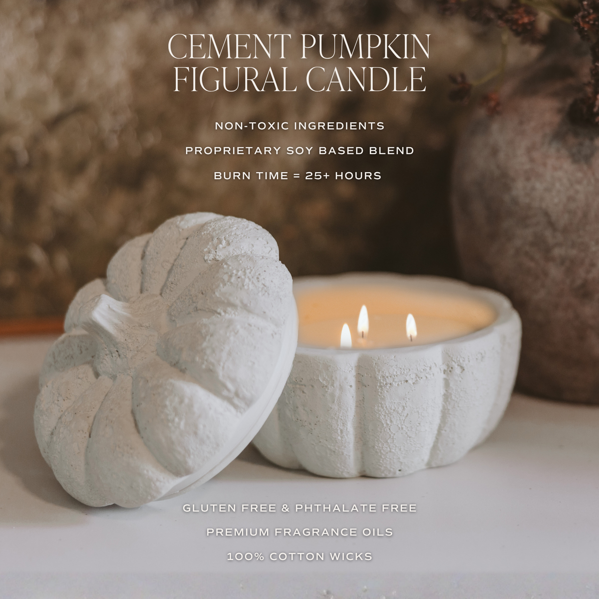 Sweet Water Decor - *NEW* Pumpkin Jar Soy Candle, 13.5 oz - Cashmere and Vanilla