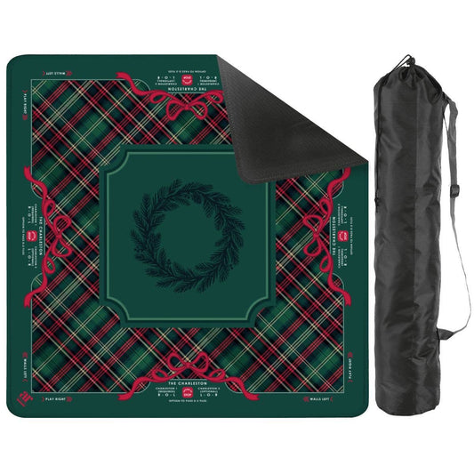 Anders Ruff Evergreen & Tartan Mahjong Mat | Holiday Christmas