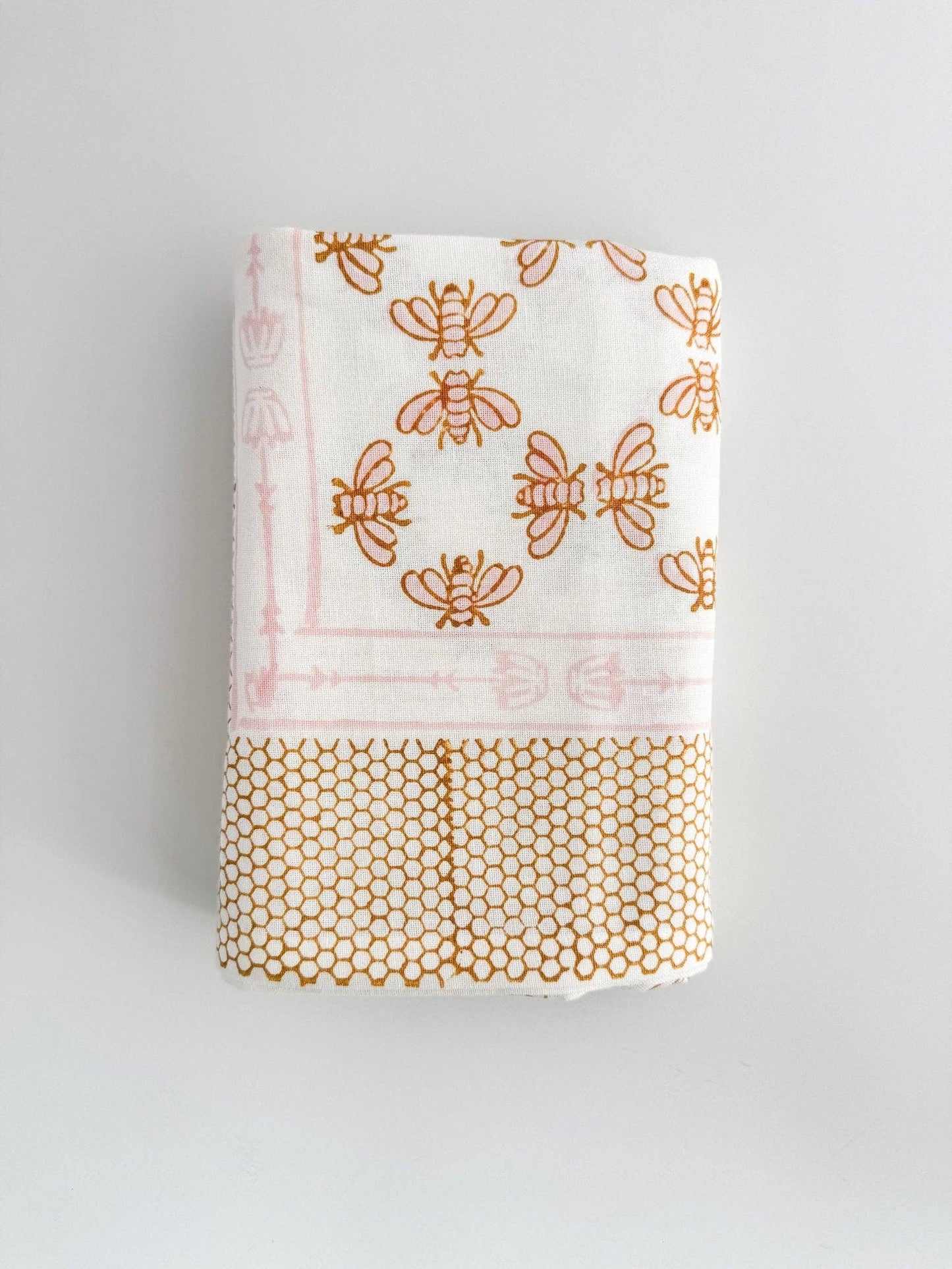 Table Throw - Honeybee - Rose & Mustard